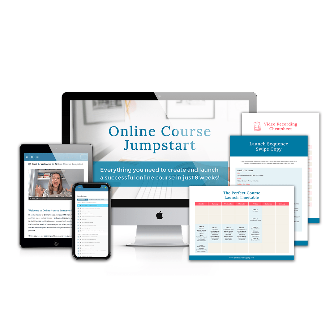 Online Course Jumpstart Mockup