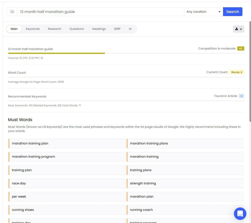 KeySearch Content Assistant