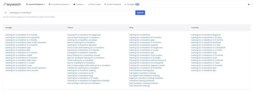 KeySearch Brainstorm Tool